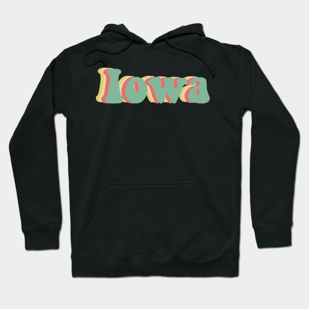 Iowa 70's Hoodie by JuliesDesigns